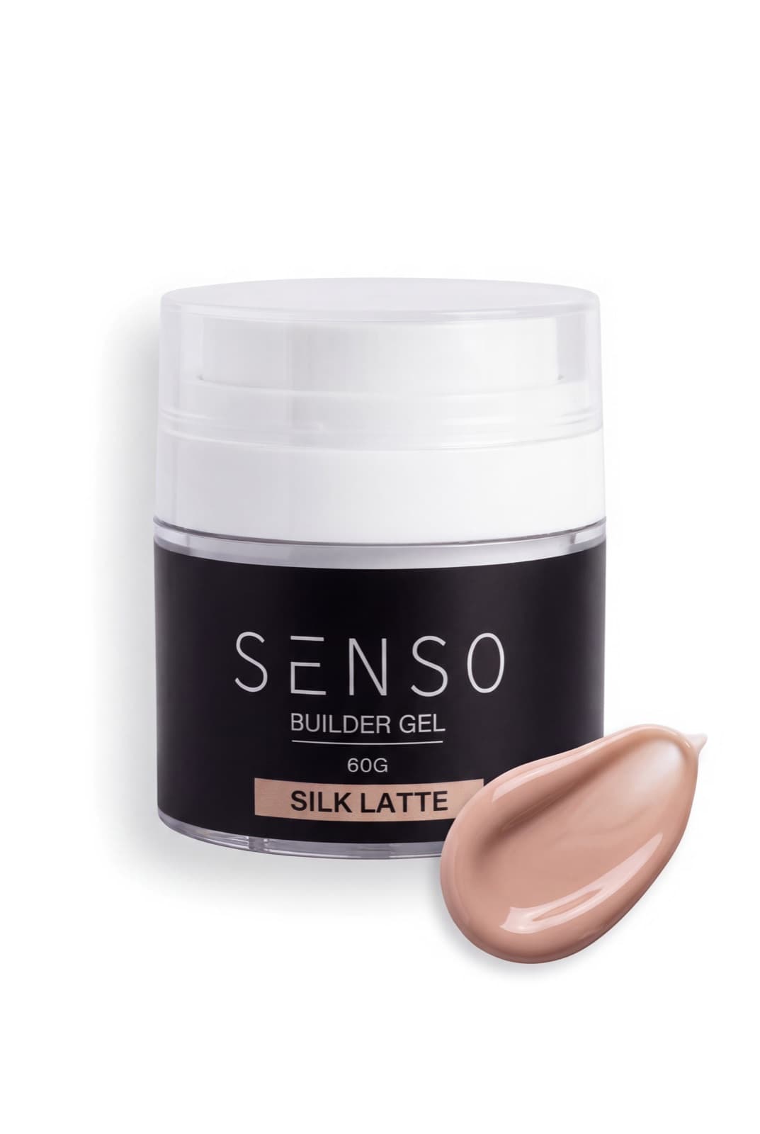 ג'ל בניה היברידי 60 גר' עם לחצן SENSO SILK LATTE